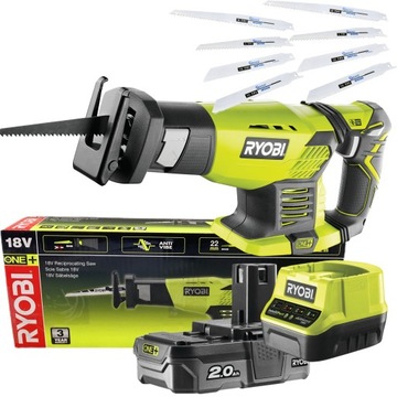 RYOBI RRS1801M РЕЦИМЕРНАЯ ПИЛА АККУМУЛЯТОРНАЯ ПИЛА ДЛЯ ЛИСА 18В +2Ач +10 коричневый