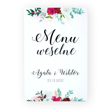 winter flower | MENU WESELE CHRZEST ROCZNICA