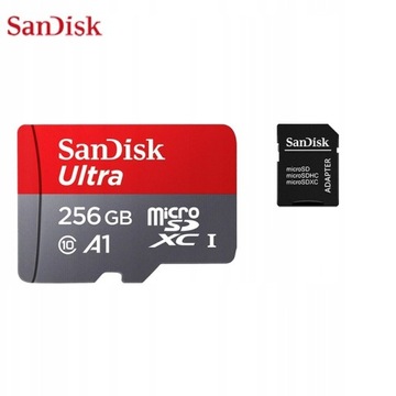 Карта microSD SANDISK Ultra 256 ГБ 100/U1 A1 UHS-I