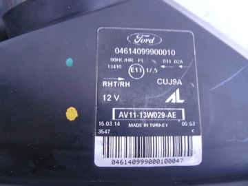 FORD B-MAX 2012- SVĚTLO PŘEDNÍ PRAVÁ ORIGINÁLNÍ