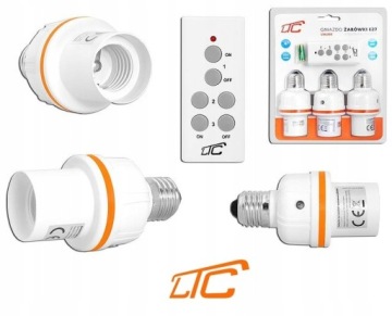 Пульт дистанционного управления E27 гнездо лампы 3шт + пульт дистанционного управления