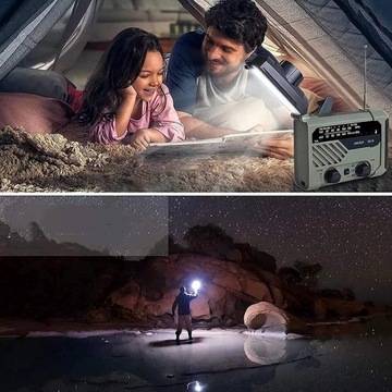 ПОРТАТИВНАЯ РАДИОСТАНЦИЯ С СОЛНЕЧНОЙ БАТАРЕЕЙ 2000 МАЧ, АВАРИЙНАЯ РАДИО С AM FM