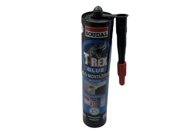 KLEJ AKRYLOWY MONTAŻOWY UNIWERSALNY SOUDAL 310 ML T-REX GLUE BEZBARWNY