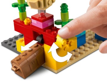 LEGO Minecraft Коралловый риф 21164 Алекс и сундук