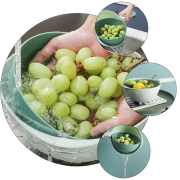 МОЙКА ДЛЯ МОЙКИ ФРУКТОВ КУХОННЫЕ ДРУГЛАСЫ КОРЗИНА С РУЧКОЙ