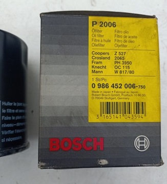BOSCH 0 986 452 006 FILTR OLEJE