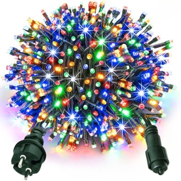 РОЖДЕСТВЕНСКИЕ ОГНИ 1000 СВЕТОДИОДНЫХ НАРУЖНЫХ ФИКСИРОВАННЫХ ВСПЫШОК, ТОЛЩИЙ КАБЕЛЬ, МУЛЬТИ-ШТОРА