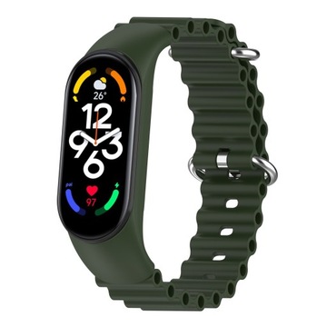PASEK BRANSOLETA OPASKA DO XIAOMI MI BAND 3/4/5/6/7 - GREEN