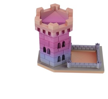 Шестиугольная башня из кубиков - Радужная конфета Dice Tower