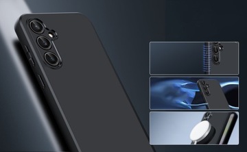 Силиконовый мягкий матовый корпус Гибкий корпус для Samsung Galaxy A55 5G + Glass 9h