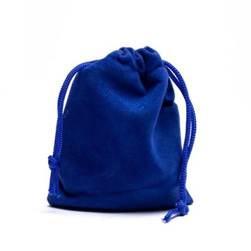 Aksamitna torebka prezentowa - Niebieska XS