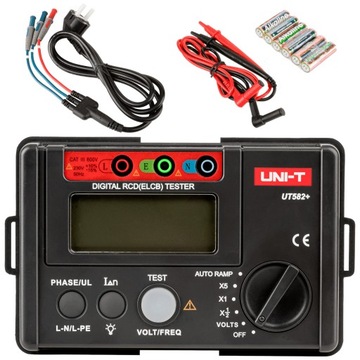 Cyfrowy tester wyłączników RCD Uni-T UT582+