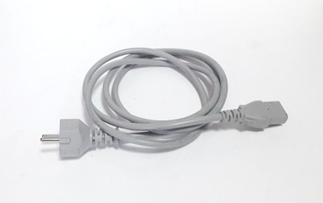 Kabel zasilający komputerowy 1,8 m biały / szary