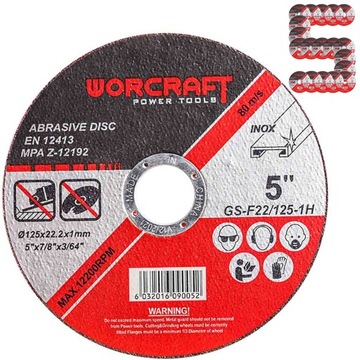 5x TARCZA DO CIĘCIA METALU 125 MM MOCNA ZESTAW 5 TARCZ