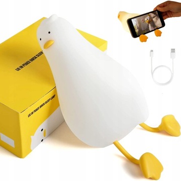 LAMPKA NOCNA DLA DZIECI SILIKON ZABAWKA 3 KOLO USB