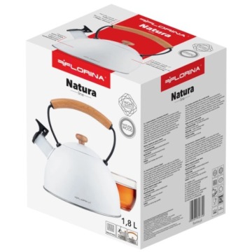 Чайник FLORINA NEW Natura Line INDUCTION 1,8 л белый