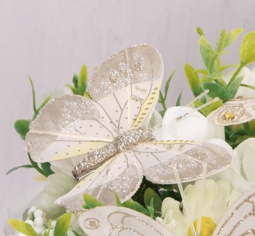 Декоративные бабочки на зажиме для шампанского, 10 шт.