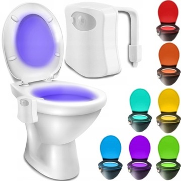 Lampka LED do WC toalety CZUJNIK RUCHU i ŚWIATŁA