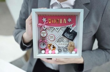 УДАР на крещение или годовалый ребенок *3D РАМКА 25х25см