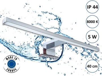 Зеркальный шкаф, тумба в ванную, LED, Sonoma