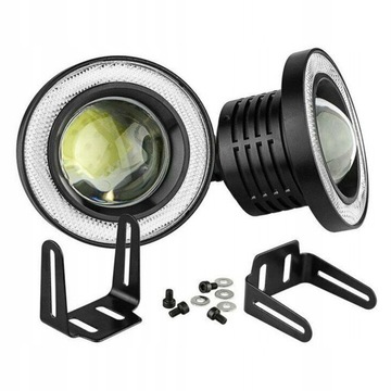 2W1 ŚWIATŁA DZIENNE LED OKRĄGŁE HALOGENY DUOLIGHT