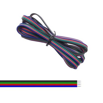 КАБЕЛЬ ДЛЯ ПОДКЛЮЧЕНИЙ RGB LED 4PIN 4х0,5мм 1м