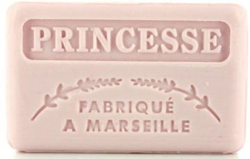 Delikatne Francuskie mydło Marsylskie PRINCESSE KSIĘŻNICZKA kwiatowe 125 g