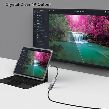 BENFEI ADAPTER USB C NA HDMI 4K SZARY