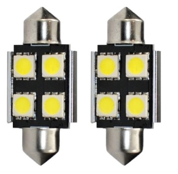 Блистер 2x светодиода L328 - C5W 36 мм 4xSMD5050 RAD