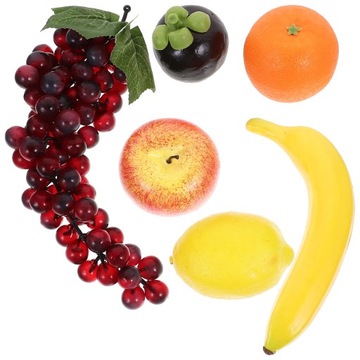FAŁSZYWE OWOCE SZTUCZNY BANAN SZTUCZNA POMARAŃCZ