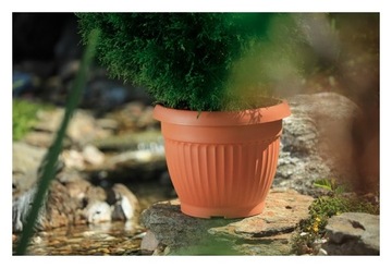 Цветочный горшок Dona, диаметр 400 мм, Формпласт терракота
