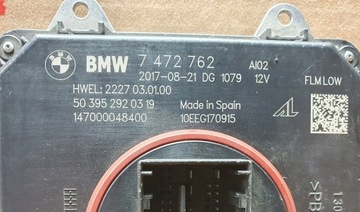 BMW 5 G30 G31 MĚNIČ MODUL LED AL 7472762