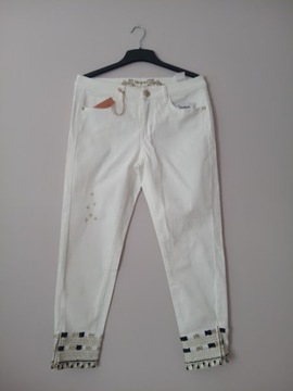 Desigual damskie spodnie jeans 24 obwód pas: 70 cm