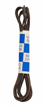 Sznurowadła okrągłe woskowane 60cm brązowy