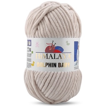 HIMALAYA GRUBA włóczka DOLPHIN BABY MASKOTKI JASNY BEŻ CAPPUCCINO 80342