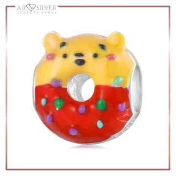 Charms SŁODKI DONUT KUBUŚ PUCHATEK zawieszka S925