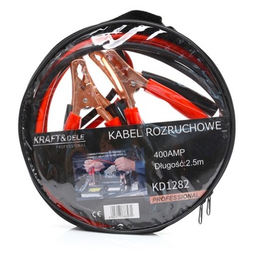 KABLE PRZEWODY ROZRUCHOWE 400A 2,5m DO PROSTOWNIKA