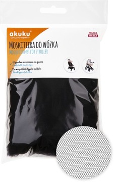 AKUKU MOSKITIERA UNIWERSALNA DO WÓZKA Z GUMKĄ