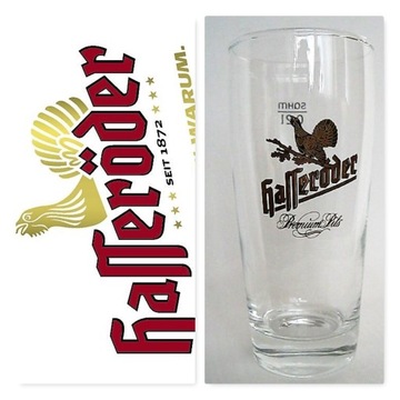 HASSEROEDER Premium PILS BEER szklanka 20cl NIEMCY