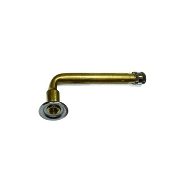 Zawór wentyl metalowy rozłączny nakręcany wygięty dętek V3-02-08 GW4 90mm