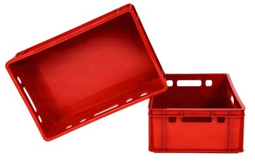 ПЛАСТИКОВАЯ КОРОБКА ЕВРО Е2 600х400х200 СЕРТИФИКАТ