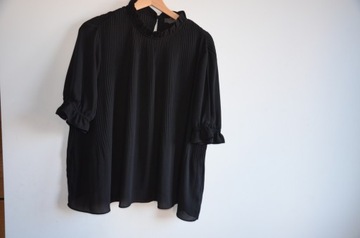 bluzka marszczenia czarna 46/48/xxl