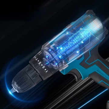 WKRĘTARKO-WIERTARKA UDAROWA AKUMULATOROWA 21+3 MOMENT OBROTOWY + 2AKU 21V