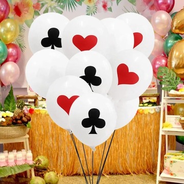 Воздушные шары для игральных карт для вечеринки 12 шт.