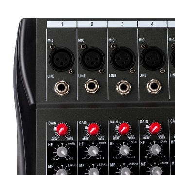 12-канальный USB-микшер Bluetooth Audio Mixer Live
