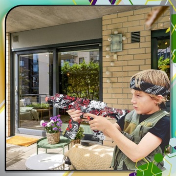 PISTOLET KARABIN NA KULKI ŻELOWE WODNE ORBEZZ 7-8MM AUTOMAT AKUMULATOR M16