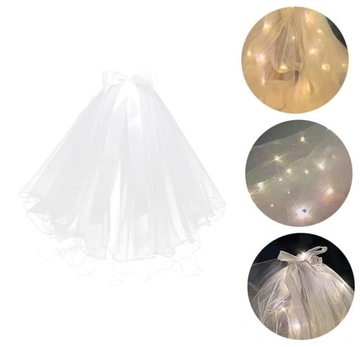 WELON ŚLUBNY 20 LED NA WIECZÓR PANIEŃSKI KOSTIUM