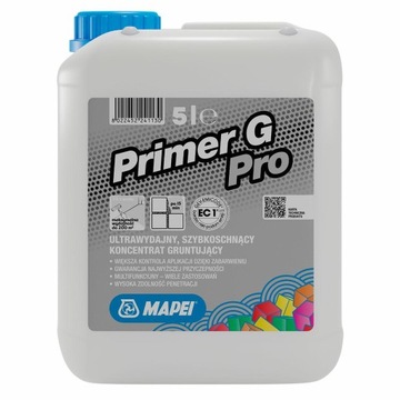 MAPEI PRIMER G PRO 5L Grunt KONCENTRAT GRUNTUJACY szybkoschnący
