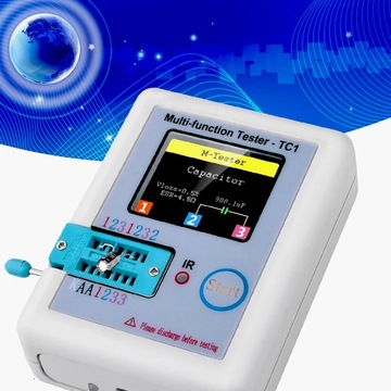 МУЛЬТИМЕТР ТЕСТЕР КАТУШЕК ТРАНЗИСТОРОВ ДИОДНЫХ КОНДЕНСАТОРОВ КАБЕЛЬ LCR-T7