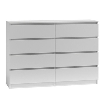 Komoda M8 140 BIEL KPL 138 x 40 x 97cm biały